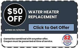 $50 Off Water Heater Replacement or Installations